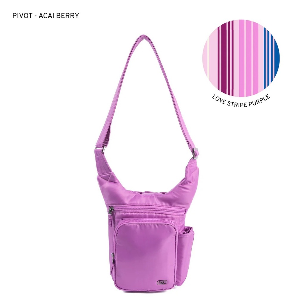Lug Pivot Crossbody Bag NWT Açaí Berry